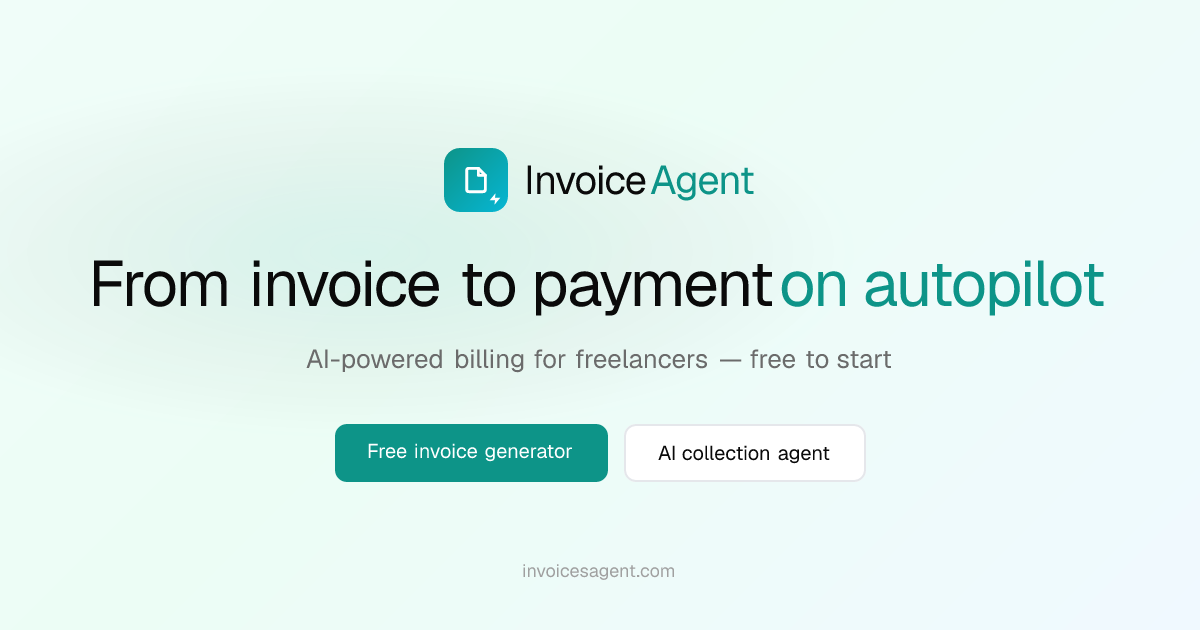 InvoiceAgent — AI Invoice Generator for Freelancers